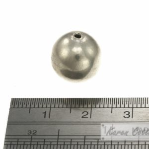 Alternative view of Karen Hill Tribe Silver Plain Silver Ball Bead : B33-007