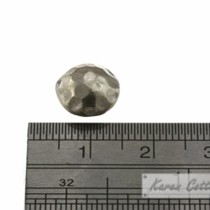 Alternative view of Karen Hill Tribe Silver Hammered Disk Bead : B34-110