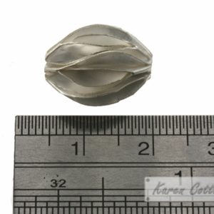 Alternative view of Karen Hill Tribe Silver Flat Assemply Bead : B37-104