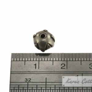 Alternative view of Karen Hill Tribe Silver Plain Tribal Budding Bead : B42-001