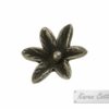 Karen Hill Tribe Silver 6 Petal Daisy Flower Charm : C11-048
