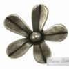 Karen Hill Tribe Silver 5 Petal Star-Flower Charm : C11-056