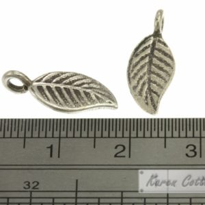 Alternative view of Karen Hill Tribe Silver Forest Leaf Charm : C12-005