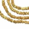 Karen Hill Tribe Gold vermeil Plain Heishi Bead, 1.5 mm : E31-035G