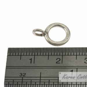 Alternative view of Karen Hill Tribe Silver Plain Wire Ring Charm : C32-022