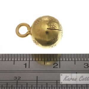 Alternative view of Karen Hill Tribe Silver Bullet Printed Bell Ball Charm : C33-106G