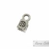 Karen Hill Tribe Silver Bullet Printed Solid Cube Charm : C44-101