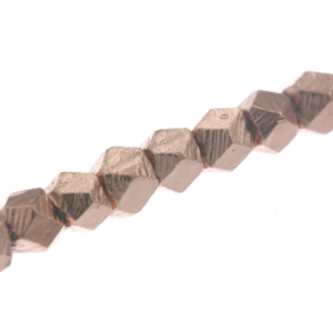 Alternative view of Karen Hill Tribe Silver Plain Faceted Cube Spacer, 2.5mm - 50 pcs