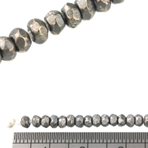 Alternative view of Karen Hill Tribe Silver Faceted Plain Hexagon Spacer : E13-001 ( 50 beads )