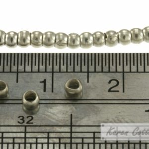 Alternative view of Karen Hill Tribe Silver Small Plain Ball Spacer : E14-013