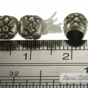 Alternative view of Karen Hill Tribe Silver Large Sun Ball Bead : E14-026