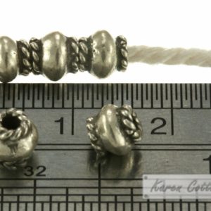 Alternative view of Karen Hill Tribe Silver Twist Tribal Ball Spacer : E14-031