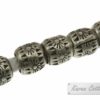 Karen Hill Tribe Silver Tribal Sun Printed Ball Spacer : E14-040