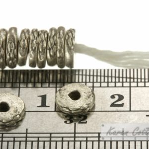 Alternative view of Karen Hill Tribe Silver Flat Printed Ring Spacer : E16-001