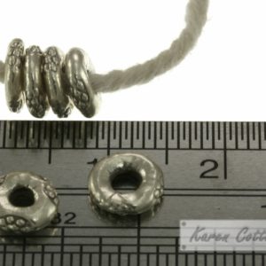 Alternative view of Karen Hill Tribe Silver Printed Ring Spacer : E16-018