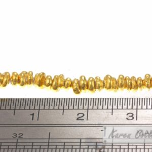 Alternative view of Karen Hill Tribe Silver Irregular Chip Bead : E19-005G