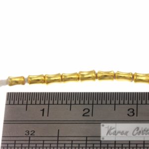 Alternative view of Karen Hill Tribe Silver Plain Bone Spacer : E21-001G