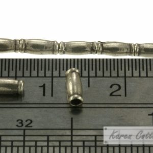 Alternative view of Karen Hill Tribe Silver Plain Bone Spacer : E21-003