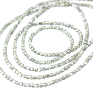 Alternative view of Karen Hill Tribe Silver 2.0mm Tiny Faceted Cube Spacer : E31-007L