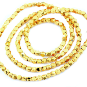 Alternative view of Karen Hill Tribe Silver 2.0mm Tiny Faceted Cube Spacer : E31-007LG