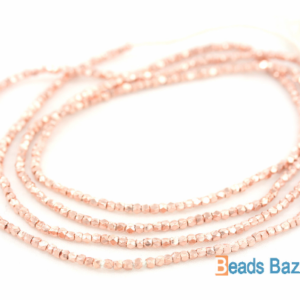 Alternative view of Karen Hill Tribe Silver 1.7mm Tiny Faceted Cube Spacer : E31-007R