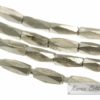 Karen Hill Tribe Silver Tiny Plain Faceted Ractagle Spacer : E31-031