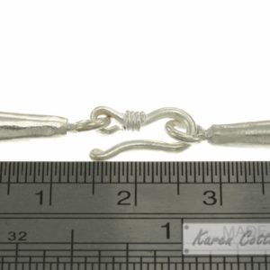 Alternative view of Karen Hill Tribe Silver Plain Cone Clasp : F11-002