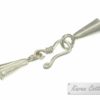Karen Hill Tribe Silver Plain Cone Clasp : F11-003