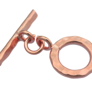 Alternative view of Karen Hill Tribe Silver Hammered Flat Round Toggle : F12-010R