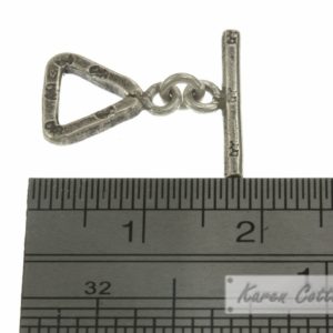 Alternative view of Karen Hill Tribe Silver Flower printed Triangle Toggle : F12-013