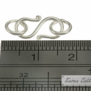 Alternative view of Karen Hill Tribe Silver Round Wire S Hook : F13-008