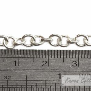 Alternative view of Karen Hill Tribe Silver Plain Wire Round Chain : F21-002