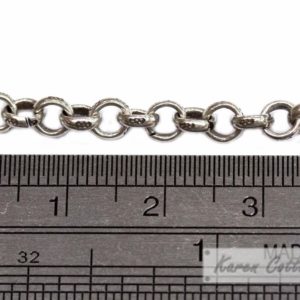 Alternative view of Karen Hill Tribe Silver Bullet Printed Round Ring Chain : F21-005