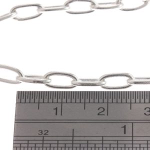 Alternative view of Karen Hill Tribe Silver Plain Wire Oval Chain : F21-012