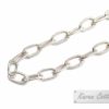 Karen Hill Tribe Silver Plain Wire Oval Chain : F21-013
