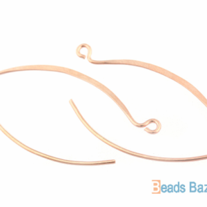 Alternative view of Karen Hill Tribe Silver Marquise Shape Ear Wire : F24-004R